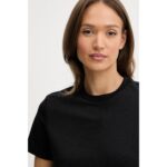 Ck Lv044c905g A - Ss 20s Jsy Logo Graphıc Tee Kadın Tshırt – SİYAH - Görsel 3