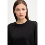 Ck Lv047b236g Ls Archıve Logo French Terry Rlx Kadın Sweatshirt – SİYAH - Görsel 3