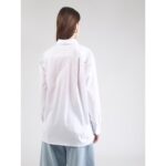 Ck Lv047c143g Poplın Relaxed Kadın Gömlek – BEYAZ - Görsel 4