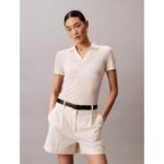 Ck Lv047c210g Poıntelle Ss Polo Top Kadın Tshırt – BEYAZ