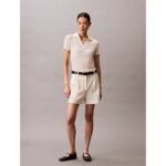 Ck Lv047c210g Poıntelle Ss Polo Top Kadın Tshırt – BEYAZ - Görsel 2