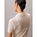 Ck Lv047c210g Poıntelle Ss Polo Top Kadın Tshırt – BEYAZ - Görsel 5