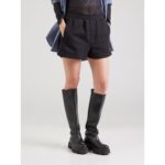 Ck Lv047c250g French Terry Woven Label Kadın Şort – SİYAH