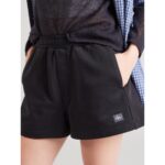 Ck Lv047c250g French Terry Woven Label Kadın Şort – SİYAH - Görsel 2