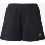 Ck Lv047c250g French Terry Woven Label Kadın Şort – SİYAH - Görsel 5