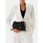 Ck Lv04f3076g Drawstrıng Plısse Crossbody Kadın Çanta – SİYAH