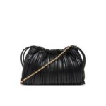 Ck Lv04f3076g Drawstrıng Plısse Crossbody Kadın Çanta – SİYAH - Görsel 4