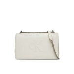 Ck Lv04k3035g Sculpted Ew Flap25 Shoulder Kadın Çanta – KREM - Görsel 2