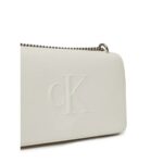 Ck Lv04k3035g Sculpted Ew Flap25 Shoulder Kadın Çanta – KREM - Görsel 3