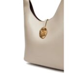 Ck Lv04k3176g Stone Lock Slouchy Small Shoulde Kadın Çanta – BEJ - Görsel 3