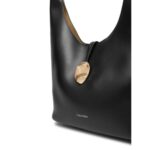 Ck Lv04k3176g Stone Lock Slouchy Small Shoulde Kadın Çanta – SİYAH - Görsel 3