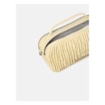 Ck Lv04k3184g Ruched Crossbody Camera Kadın Çanta – SARI - Görsel 3