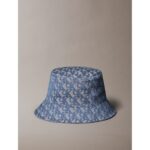 Ck Lv04k5059g Logo Jacquard Bucket Hat Şapka – MAVİ - Görsel 2