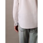 Ck Lv04lb145g Ls Solıd Stretch Slım Erkek Gömlek – BEYAZ - Görsel 3