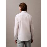 Ck Lv04lb145g Ls Solıd Stretch Slım Erkek Gömlek – BEYAZ - Görsel 4
