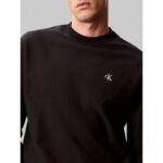 Ck Lv04rc277g Premıum Terry Monogram Cn Erkek Sweatshirt – SİYAH - Görsel 3