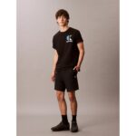 Ck Lv04rc280g Premıum Terry Monogram Erkek Şort – SİYAH - Görsel 5