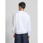 Ck Lv04rc285g Ls Eu 350terry Ck Bauhaus Logo C Erkek Sweatshirt – BEYAZ - Görsel 4