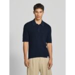 Ck Lv04rc306g Ss Smooth Cotton Waffle Polo 14g Erkek Sweaters – LACİVERT - Görsel 2