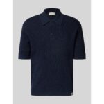 Ck Lv04rc306g Ss Smooth Cotton Waffle Polo 14g Erkek Sweaters – LACİVERT - Görsel 5