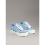 Ck Yw0yw01838 Vulc Flatform Ctn Logo Tag Kadın Sneakers – MAVİ