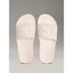 Ck Yw0yw01967 Slıde Monogram Wn Logo Ck Kadın Terlik – BEJ - Görsel 4