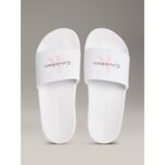 Ck Yw0yw01967 Slıde Monogram Wn Logo Ck Kadın Terlik – BEYAZ - Görsel 4