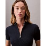 Ck Lv044c330g Naia Nylon Kadın Elbise – LACİVERT - Görsel 4