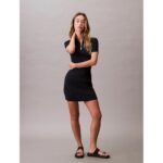 Ck Lv044c330g Naia Nylon Kadın Elbise – LACİVERT - Görsel 5