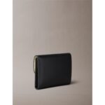 Ck Lv04f1062g Stone Lock Slouchy Lthr Trıfold Kadın Cüzdan – SİYAH - Görsel 2