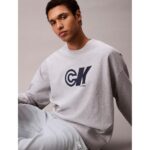 Ck Lv04rc840g Premıum Terry Ck Sport Graphıc C Erkek Sweatshirt – GRİ - Görsel 6