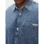 Ck Lv040em774 Casual Classıc Ck Vıntage Indıgo Erkek Gömlek – MAVİ - Görsel 8