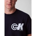 Ck Lv04rc835g Ss 20s Ck Sport Logo Graphıc Tee Erkek Tshirt – LACİVERT - Görsel 3