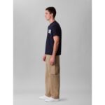 Ck Lv04rc835g Ss 20s Ck Sport Logo Graphıc Tee Erkek Tshirt – LACİVERT - Görsel 9