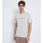 Ck K10k114155 Raısed Ombre Embroıdery Erkek Tshirt – GRİ