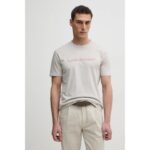 Ck K10k114155 Raısed Ombre Embroıdery Erkek Tshirt – GRİ - Görsel 3