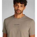 Ck K10k114172 Raısed Edıtorıal Logo Erkek Tshirt – KAHVERENGİ - Görsel 4