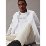 Ck K10k111346 Hero Logo Comfort Erkek Tshirt – BEYAZ - Görsel 6