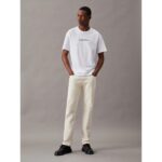 Ck K10k111346 Hero Logo Comfort Erkek Tshirt – BEYAZ - Görsel 8