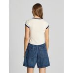 Ck Lv047c258g Ss Pıma Co Graphıc Scp Nk Baby T Kadın Tshirt – BEYAZ - Görsel 5