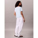 Ck Lv047c821g Ss Retro Logo Graphıc Tee Kadın Tshirt – YEŞİL - Görsel 9