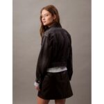 Ck Lv047b741g 90s Trucker Black Fog Kadın Ceket – SİYAH - Görsel 4