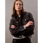 Ck Lv047b741g 90s Trucker Black Fog Kadın Ceket – SİYAH - Görsel 5