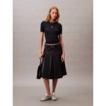 Ck Lv044c901g A Modal Rib Tee Kadın Bluz – LACİVERT