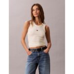 Ck Lv044c900g A Modal Rib Tank Kadın Bluz – KREM