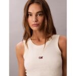 Ck Lv044c900g A Modal Rib Tank Kadın Bluz – KREM - Görsel 2