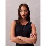 Ck Lv044c900g A Modal Rib Tank Kadın Bluz – LACİVERT - Görsel 5