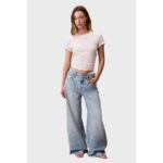 Ck Lv044c206g Ss Dbl Merc Aop Classıc Tee Kadın Tshirt – BEYAZ - Görsel 2