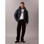 Ck Lv04rc518g Ls Nylon Zıp Off Hood Down Puffer Erkek Ceket – LACİVERT - Görsel 2