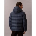 Ck Lv04rc518g Ls Nylon Zıp Off Hood Down Puffer Erkek Ceket – LACİVERT - Görsel 5
